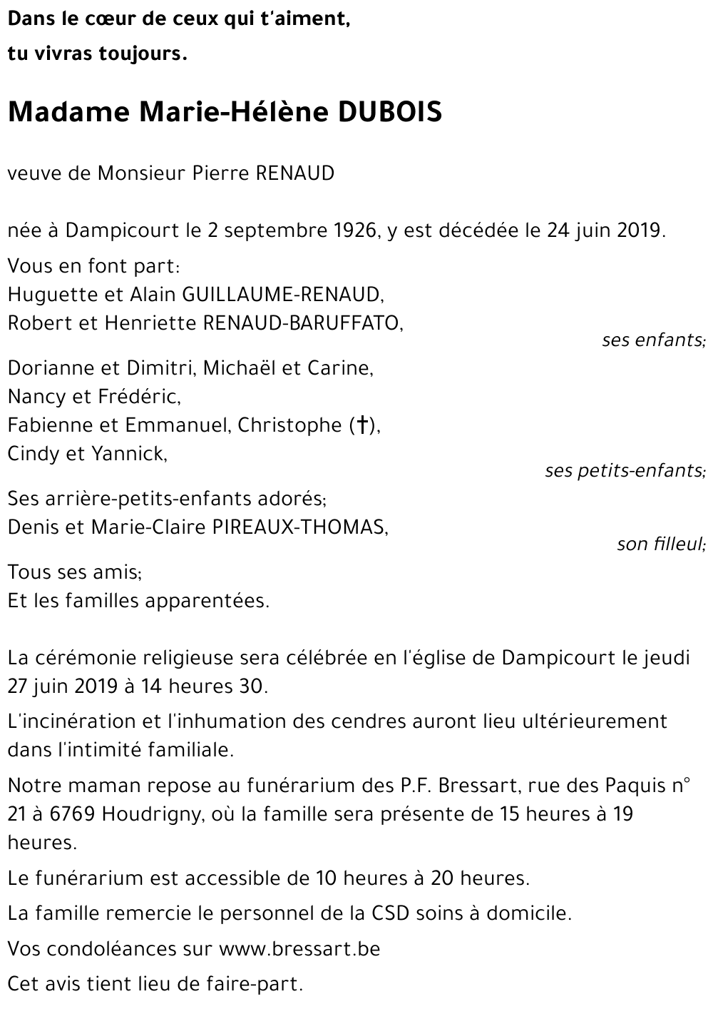 Marie-Hélène DUBOIS 