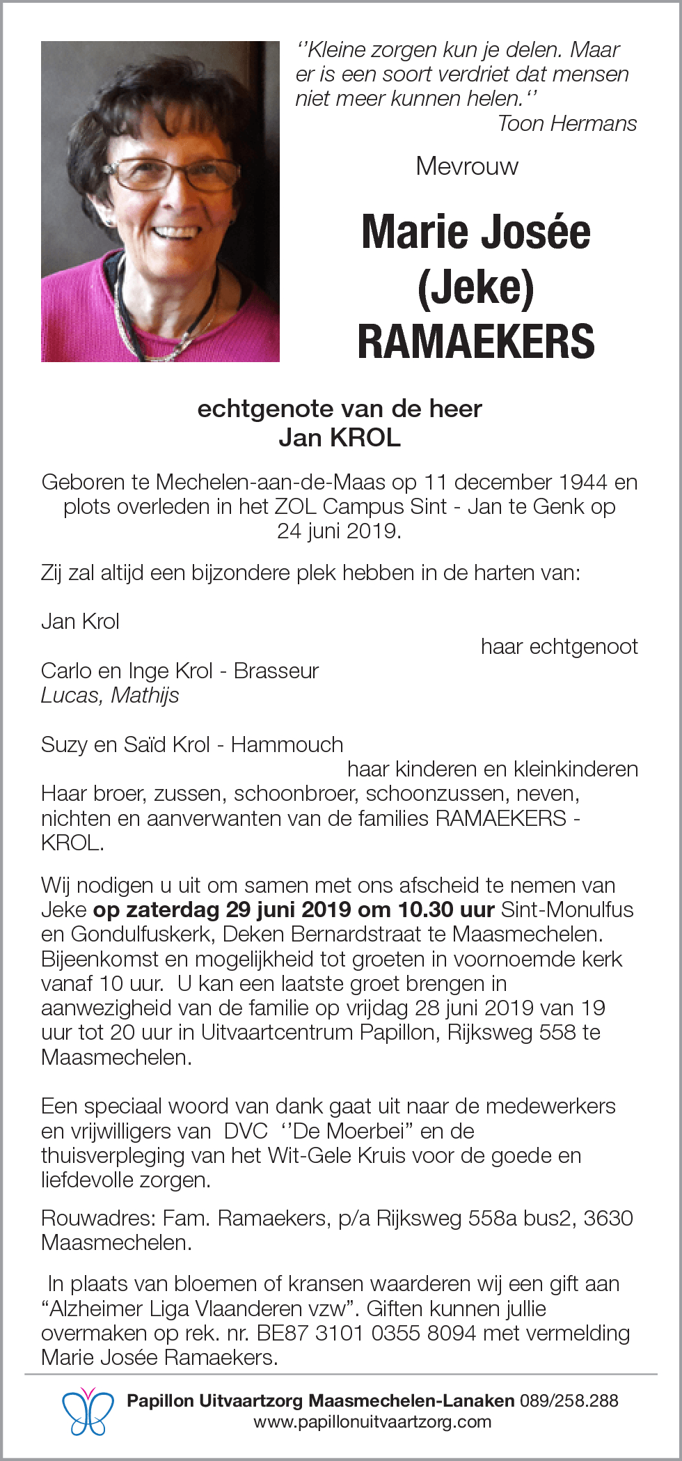 Marie Josée Ramaekers