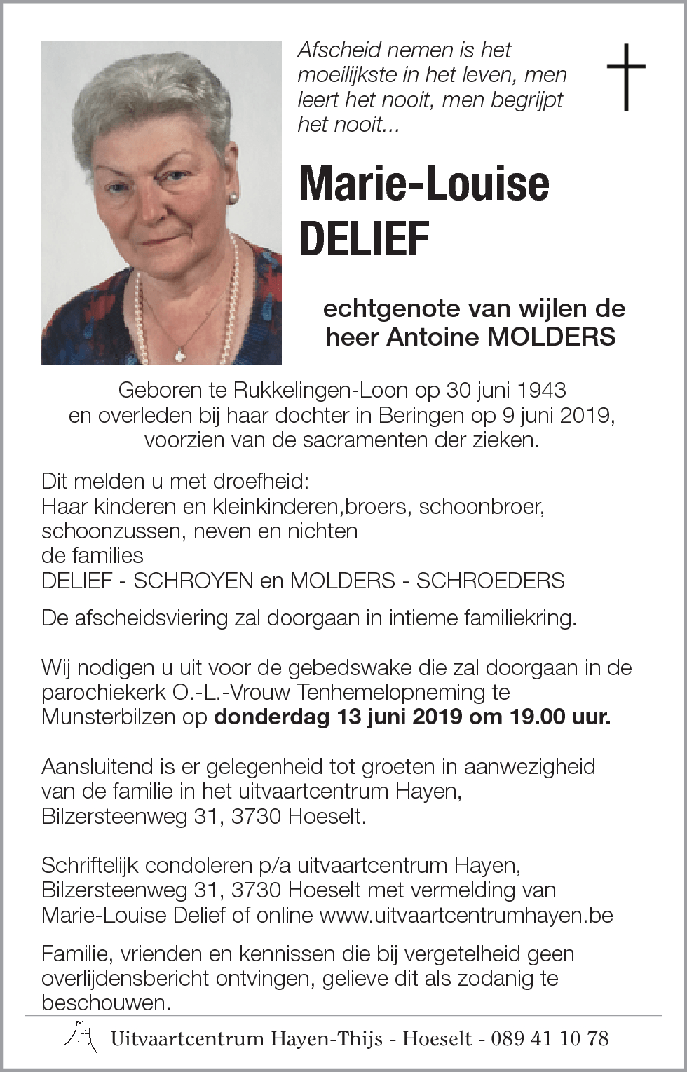 Marie-Louise DELIEF