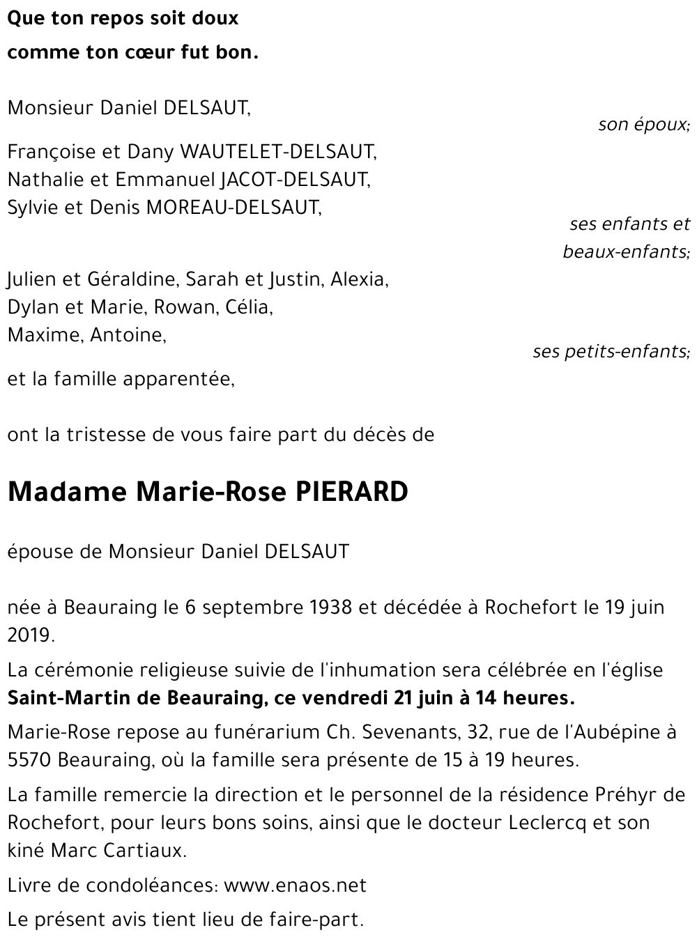 Marie-Rose PIERARD