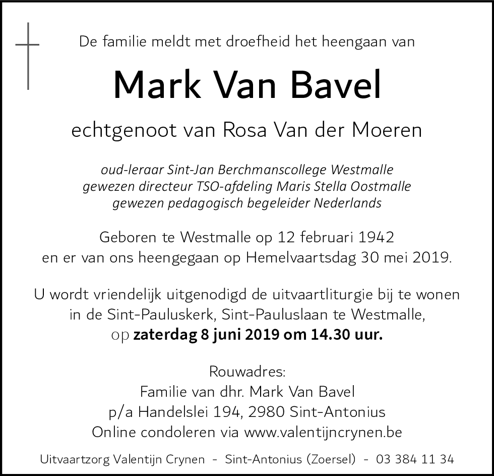 Mark Van Bavel