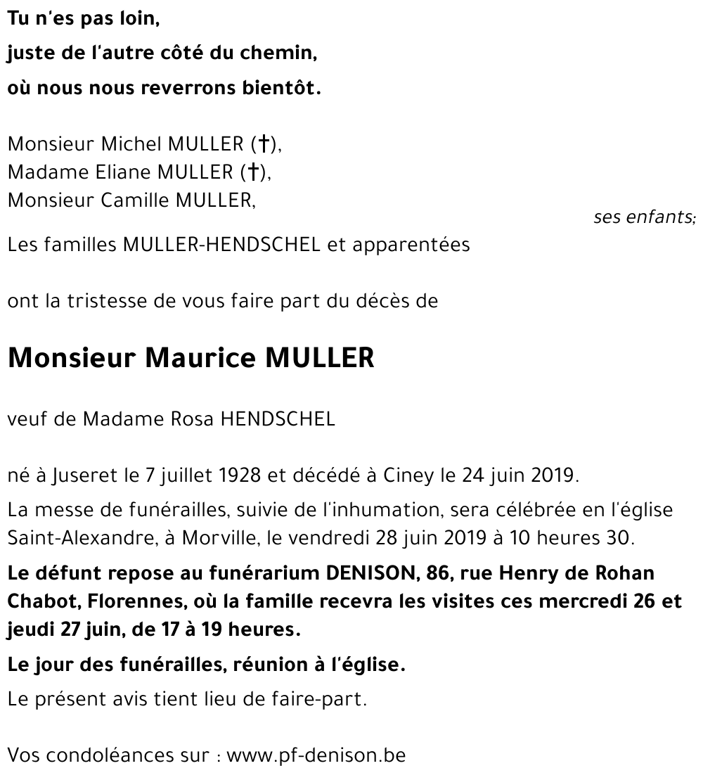 Maurice MULLER