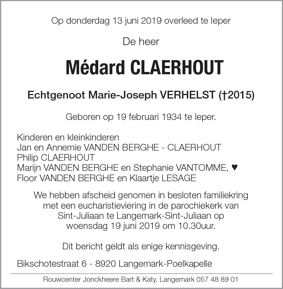 Médard Claerhout