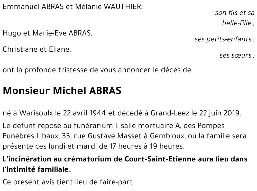 Michel ABRAS