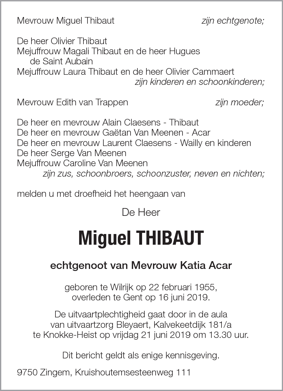 Miguel Thibaut