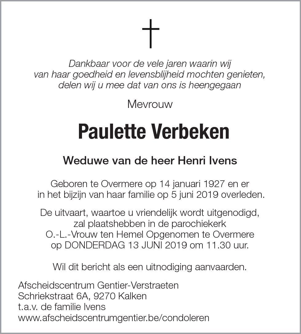 Paulette Verbeken