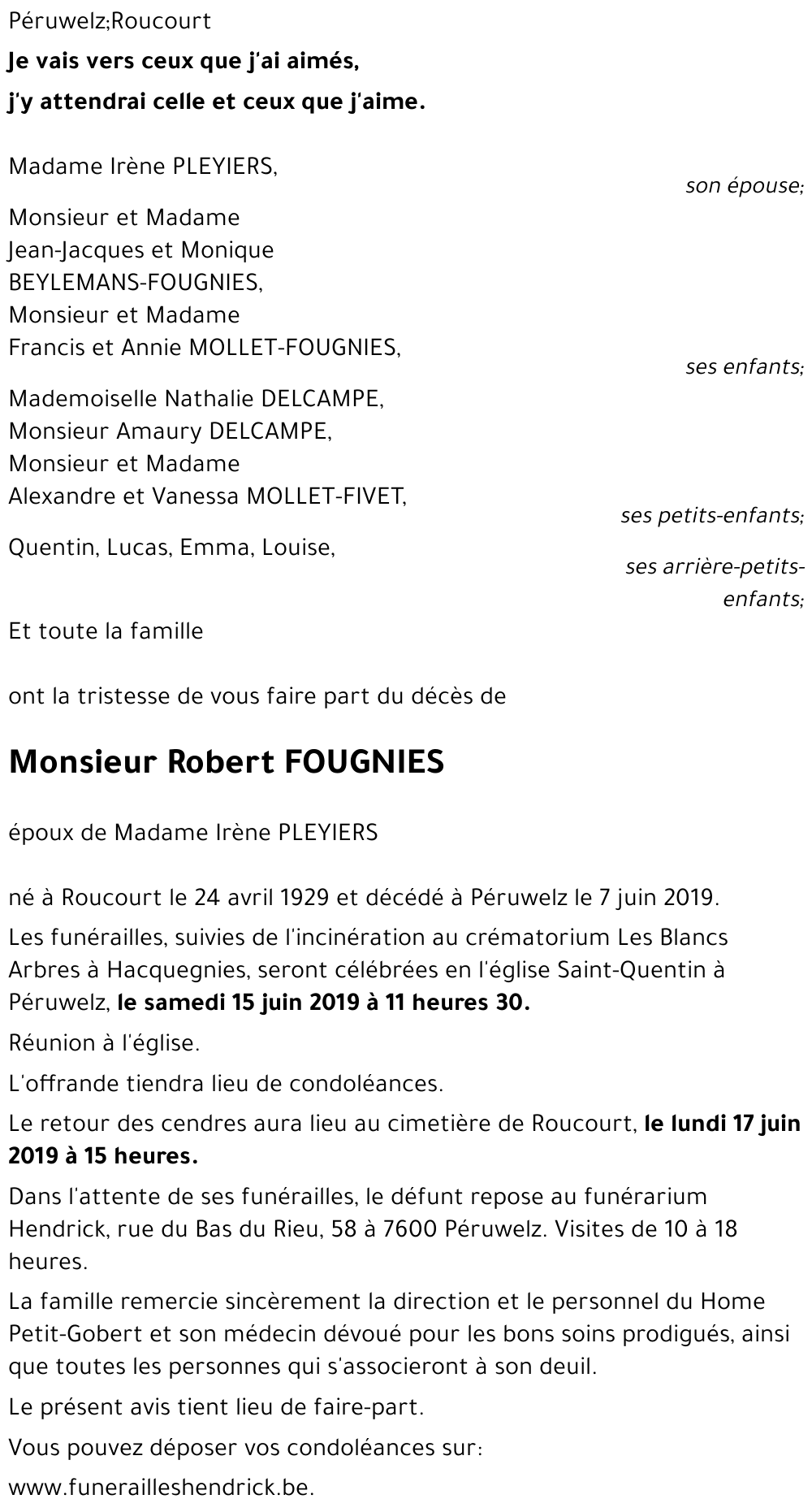 Robert FOUGNIES