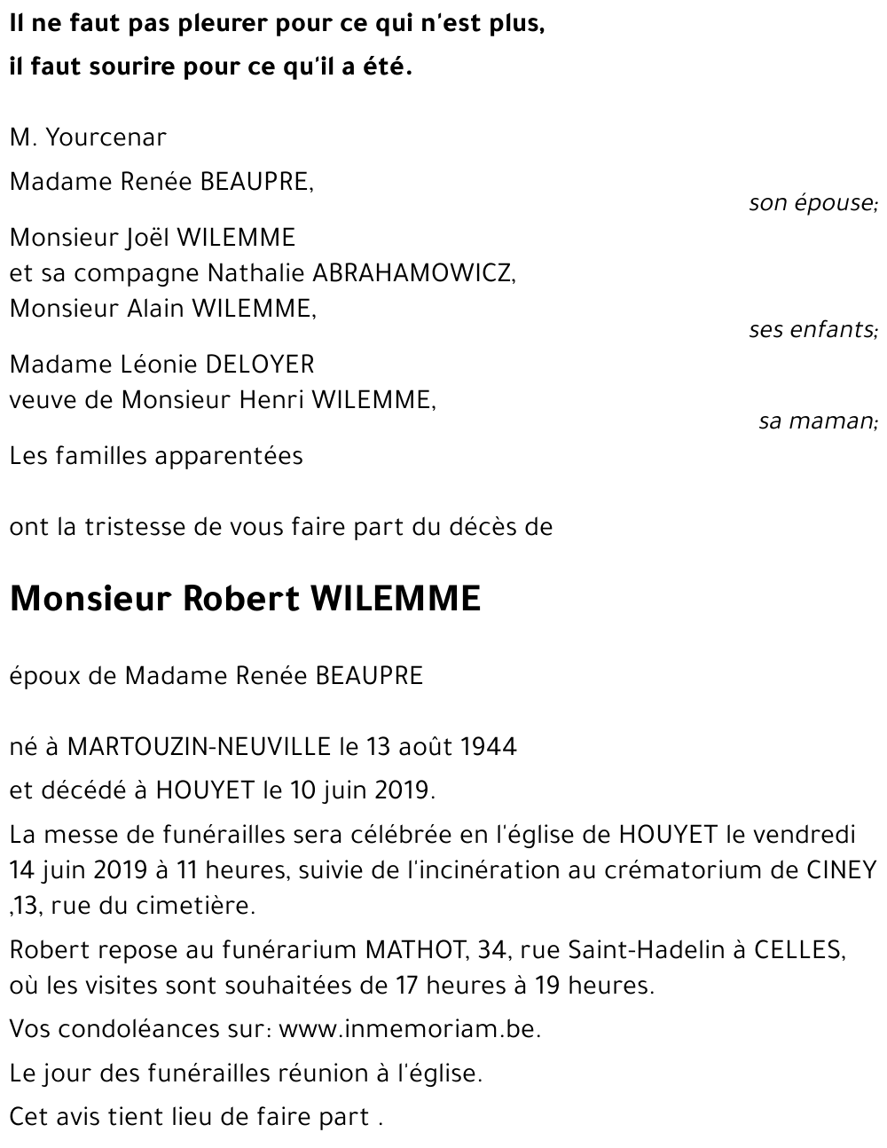 Robert WILEMME