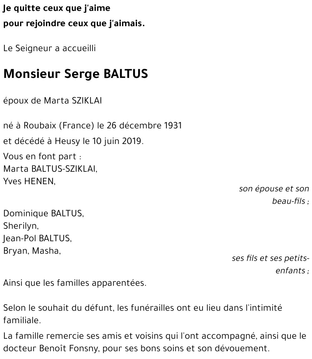Serge BALTUS