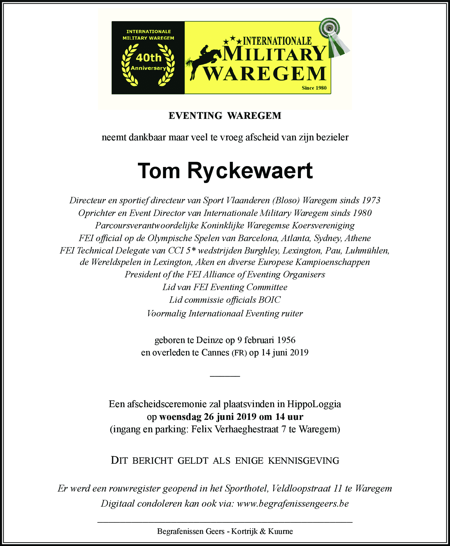 Tom RYCKEWAERT