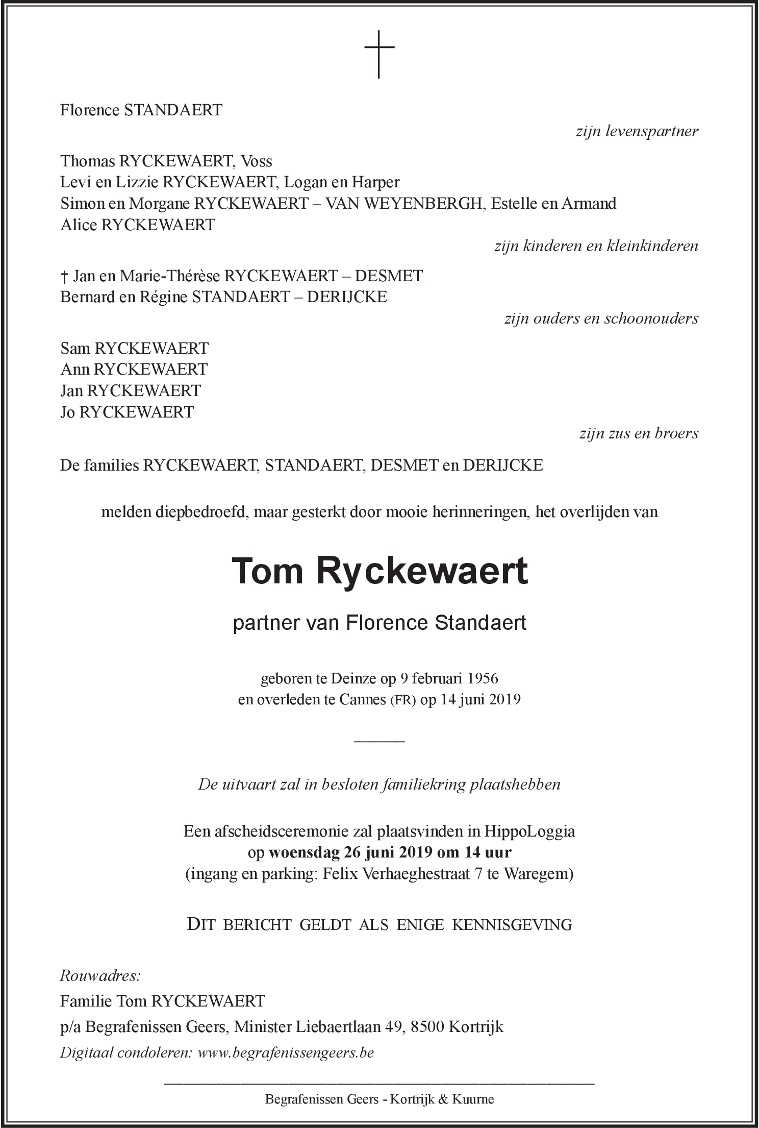 Tom RYCKEWAERT