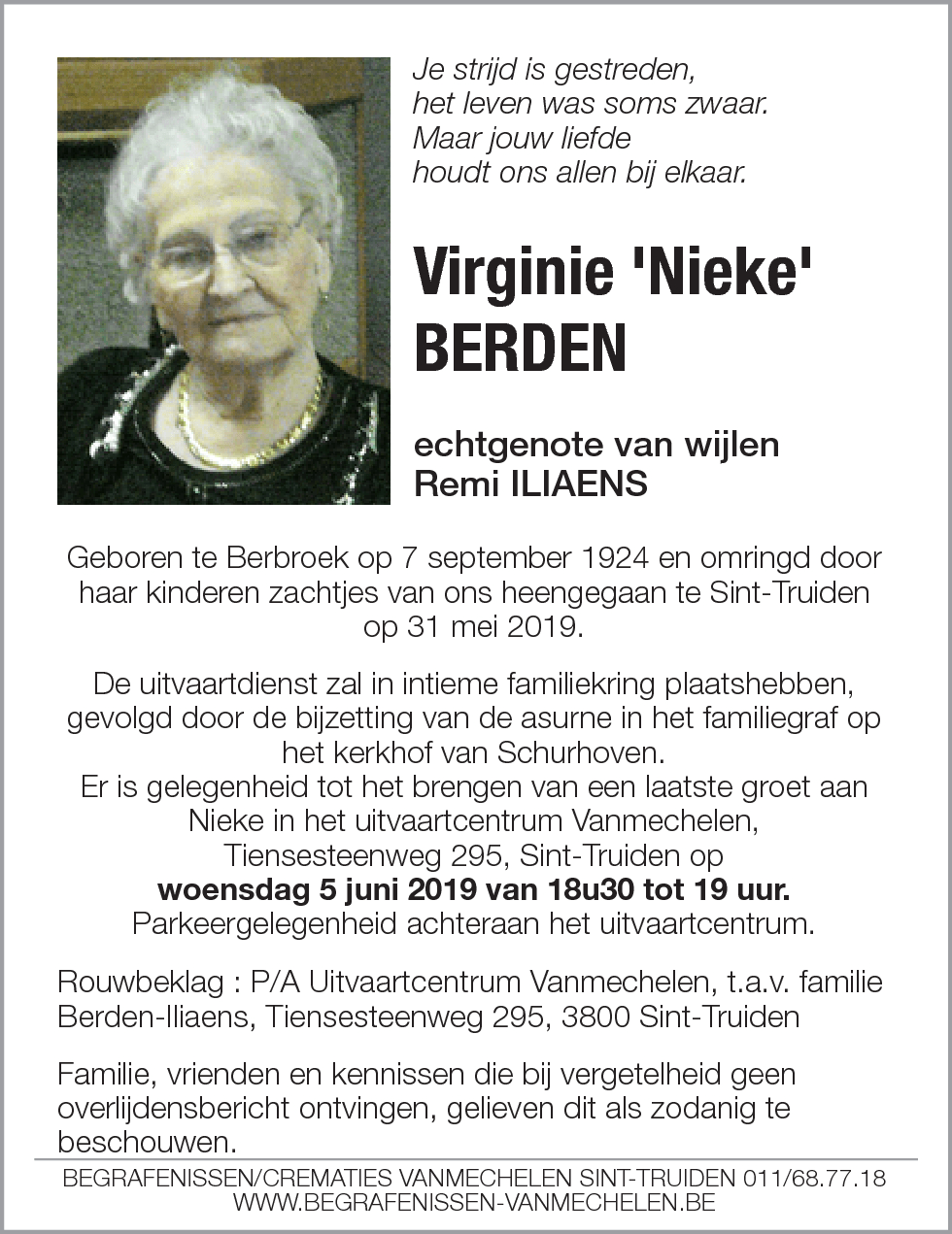 Virginie 'Nieke' BERDEN