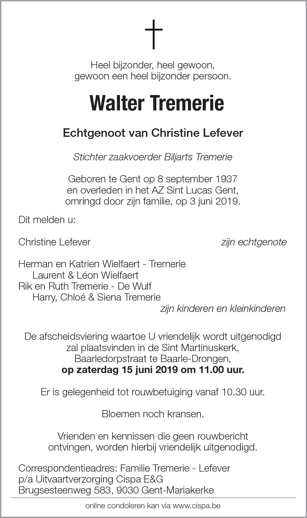 Walter Tremerie