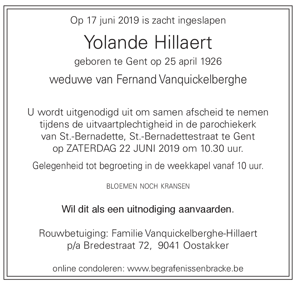 Yolande Hillaert
