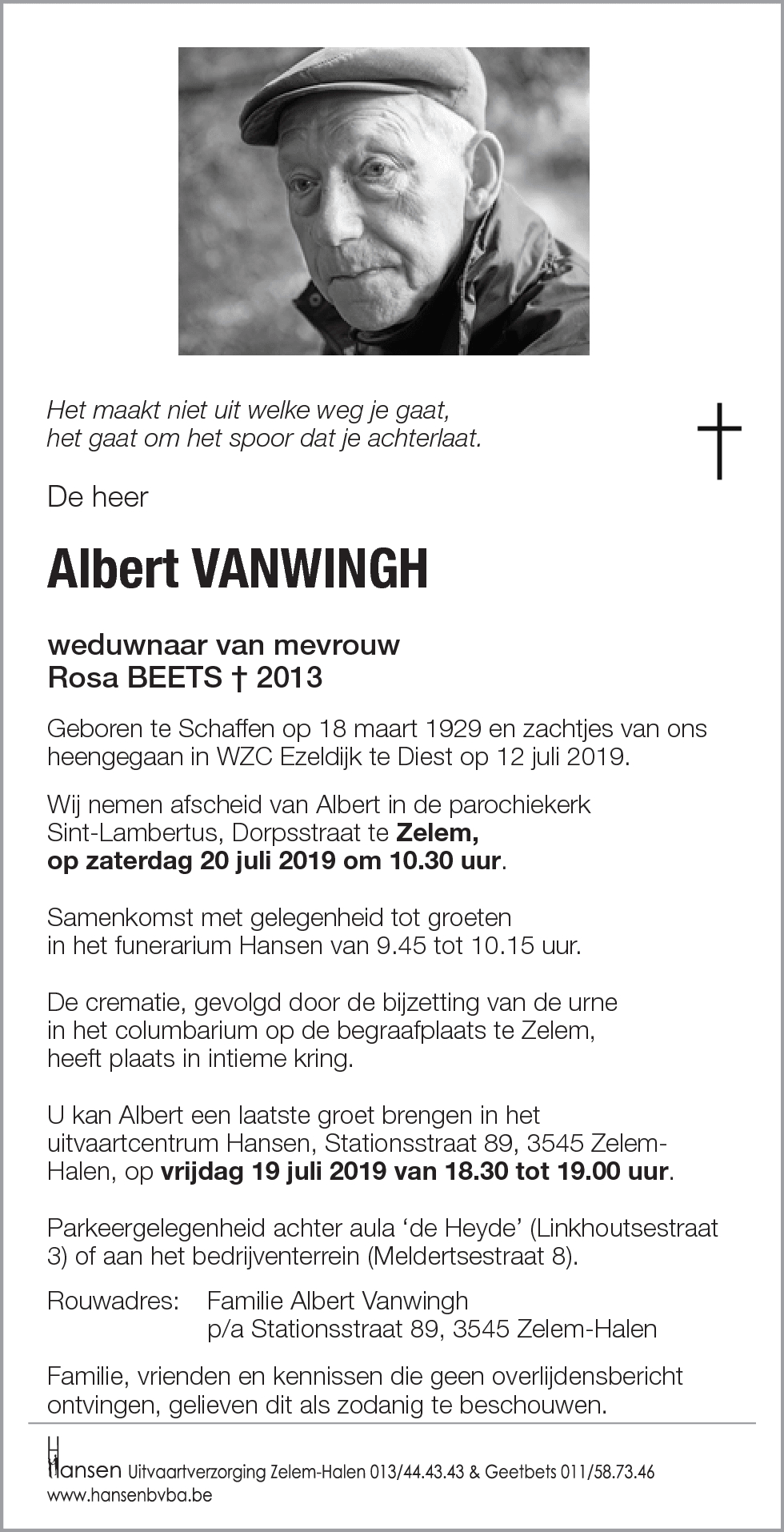 Albert VANWINGH