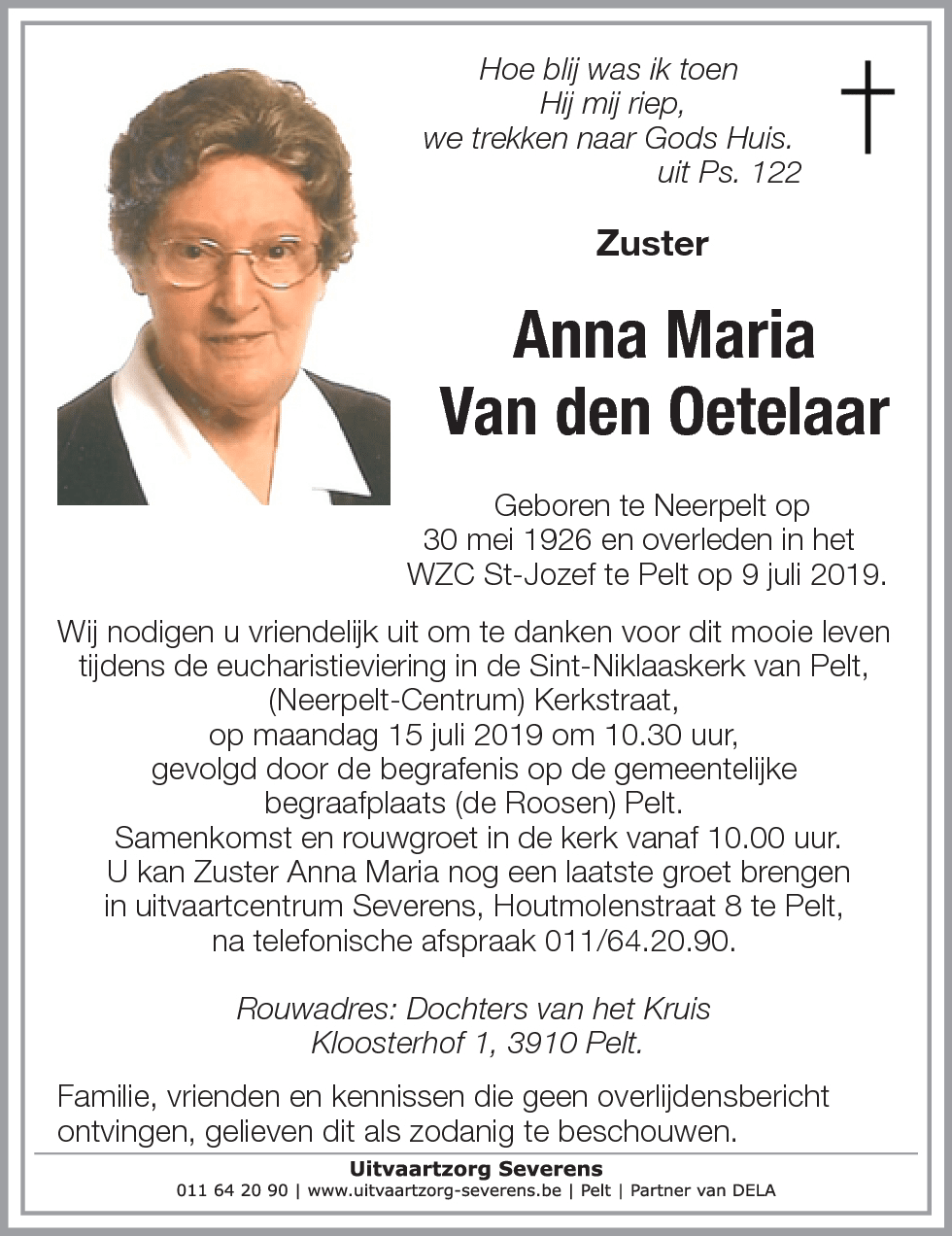 Anna Maria Van den Oetelaar