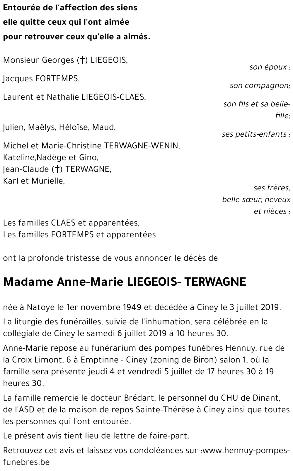 Anne-Marie LIEGEOIS -TERWAGNE