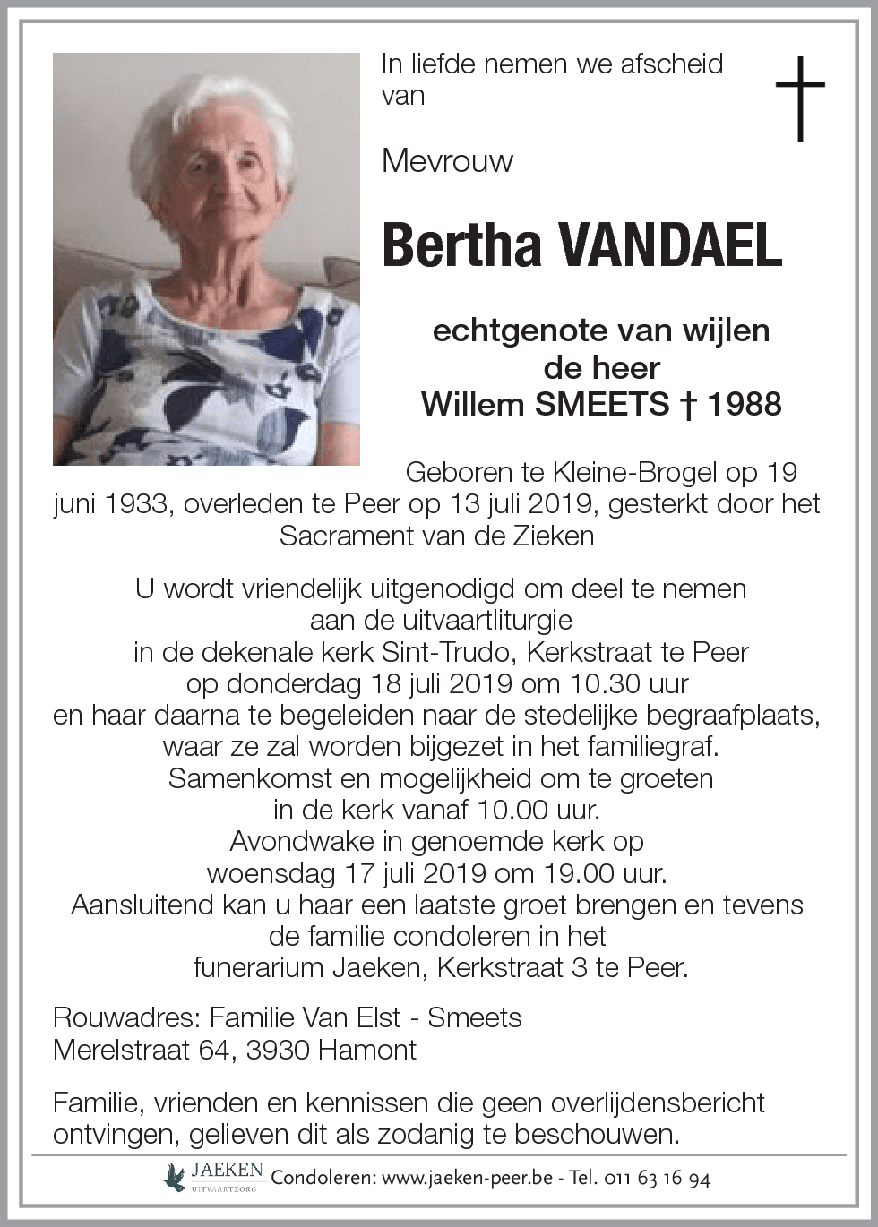 Bertha Vandael