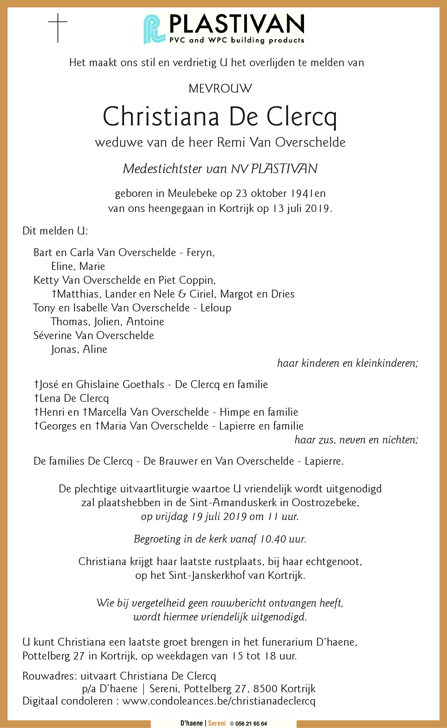 Christiana De Clercq