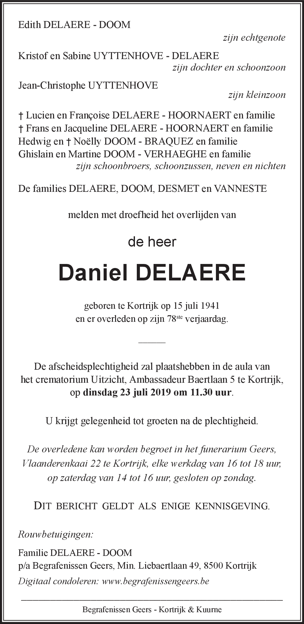 Daniel DELAERE