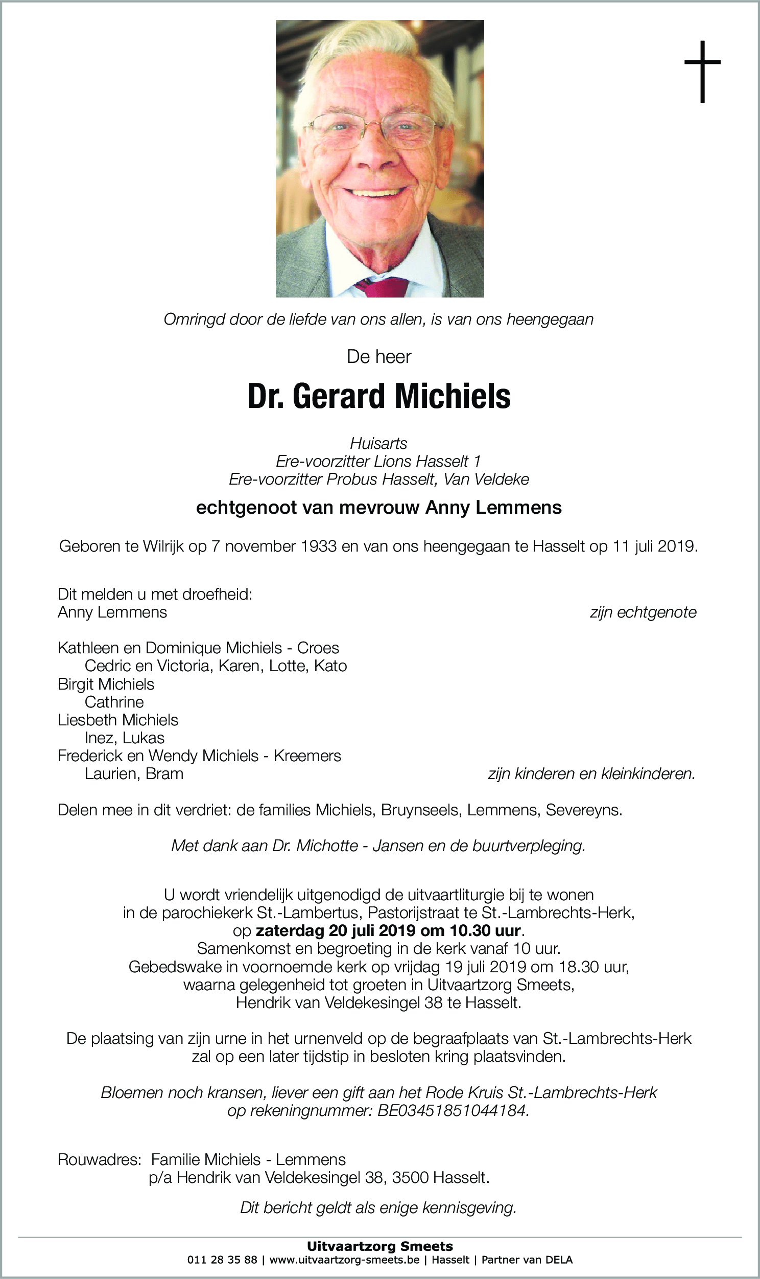 Dr. Gerard Michiels