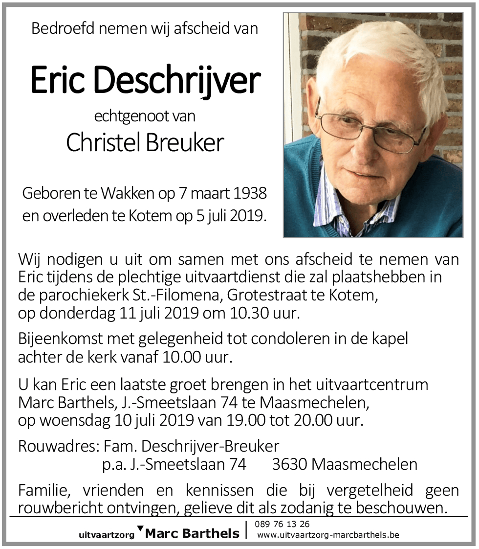 Eric Deschrijver