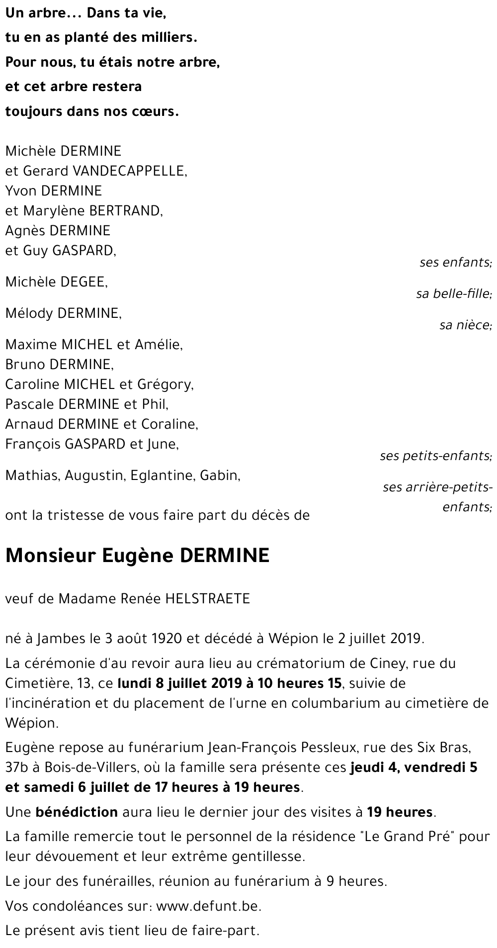 Eugène DERMINE