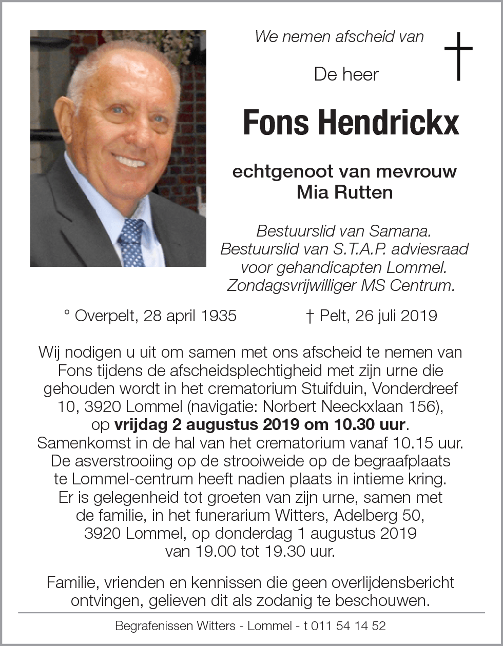 Fons Hendrickx