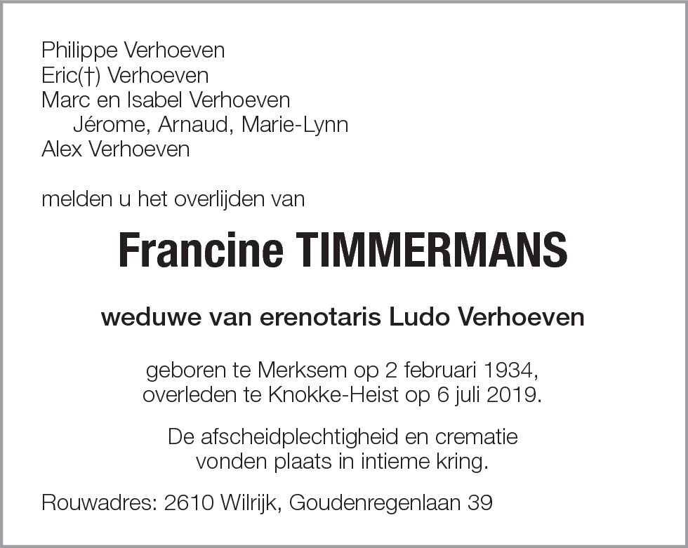 Francine Timmermans