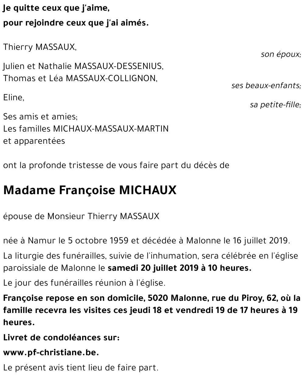 Françoise MICHAUX