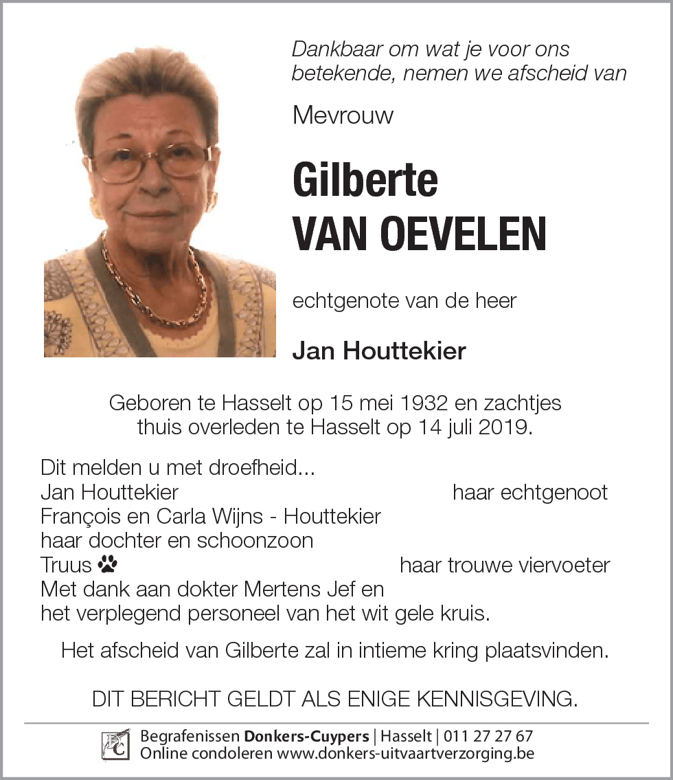 Gilberte van Oevelen