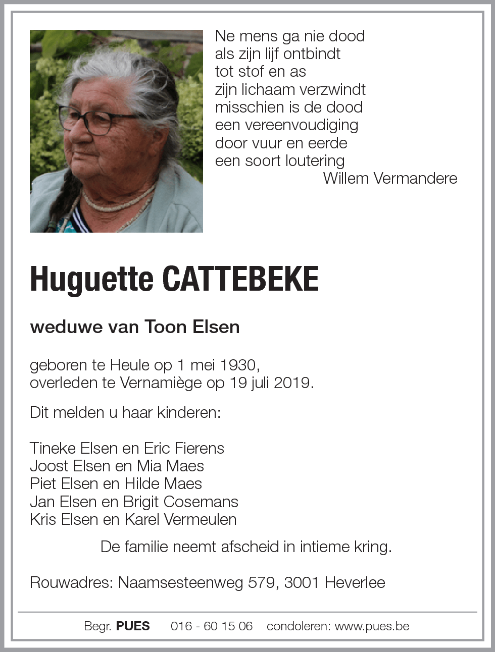 Huguette Cattebeke