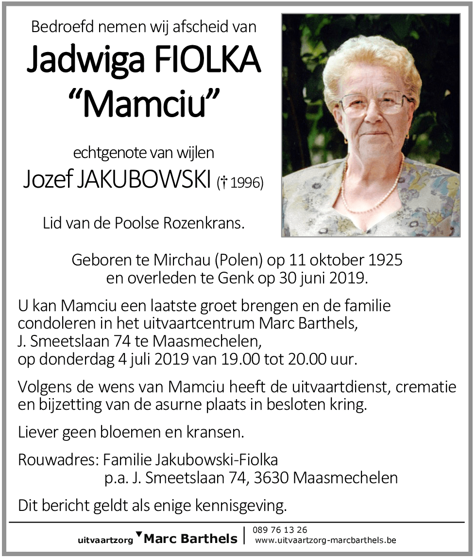 Jadwiga Fiolka