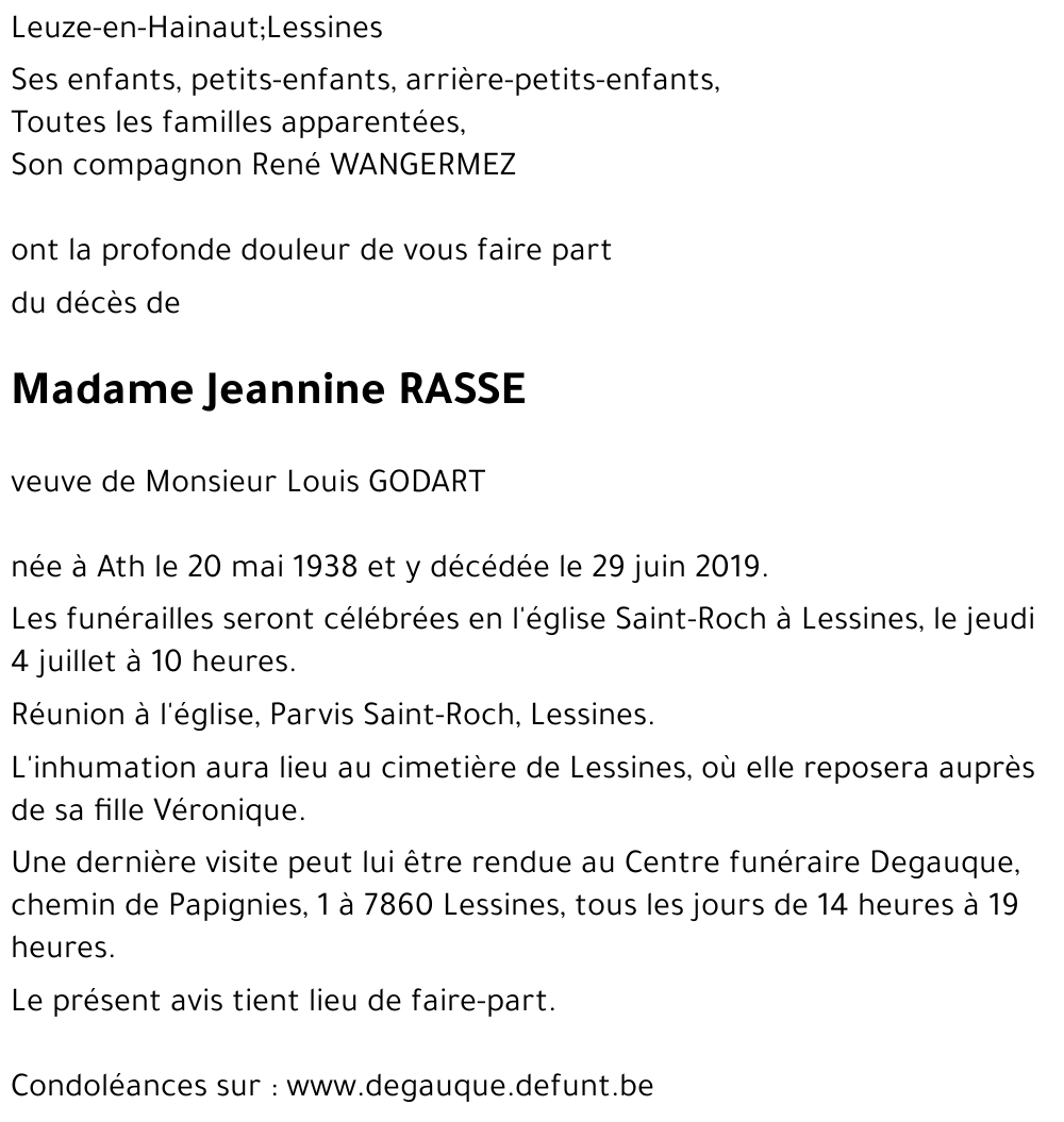Jeannine RASSE