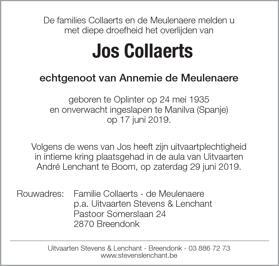 Jos Collaerts