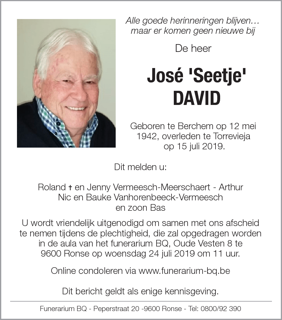 José 'Seetje' David
