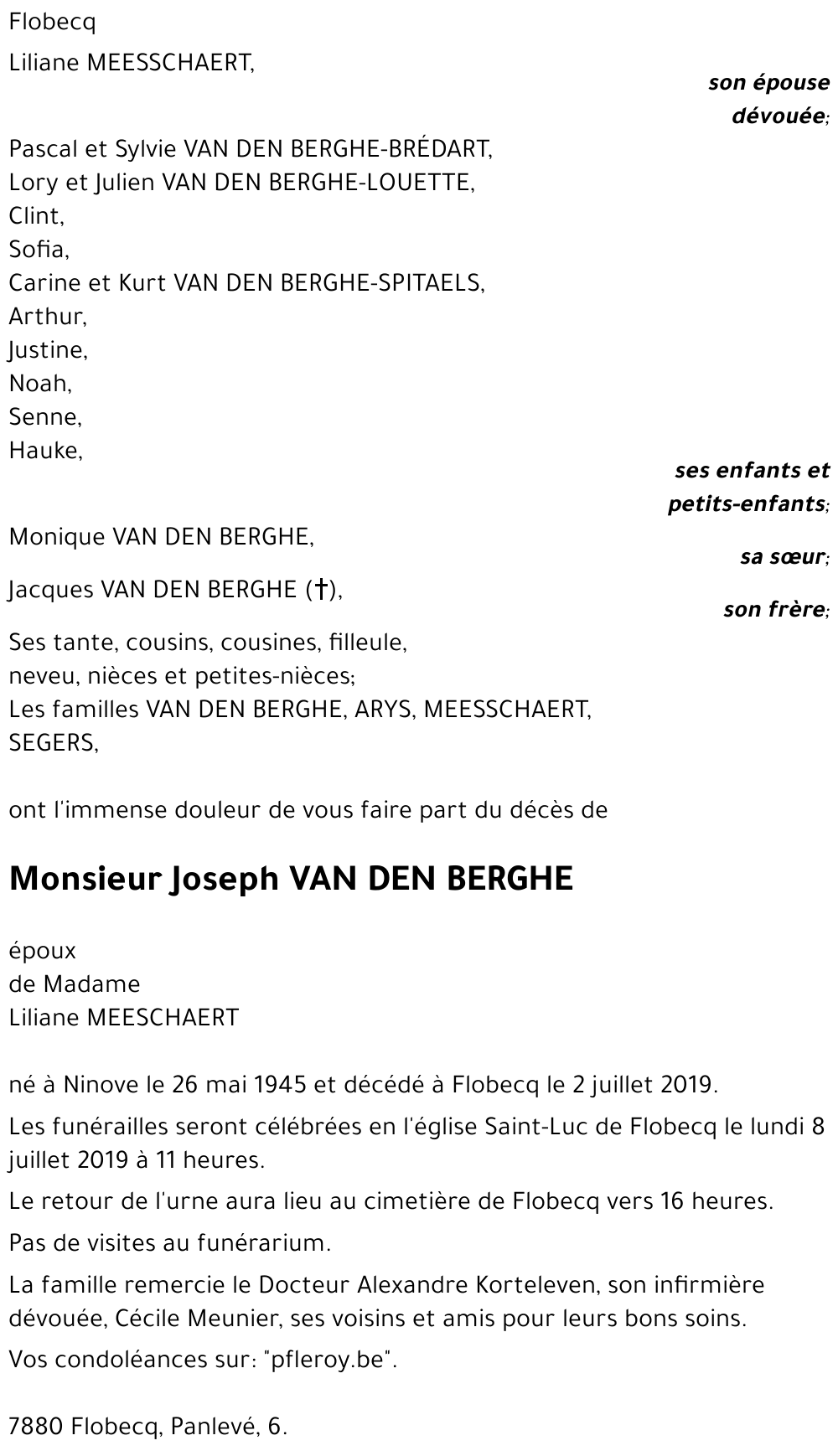 Joseph Van den berghe