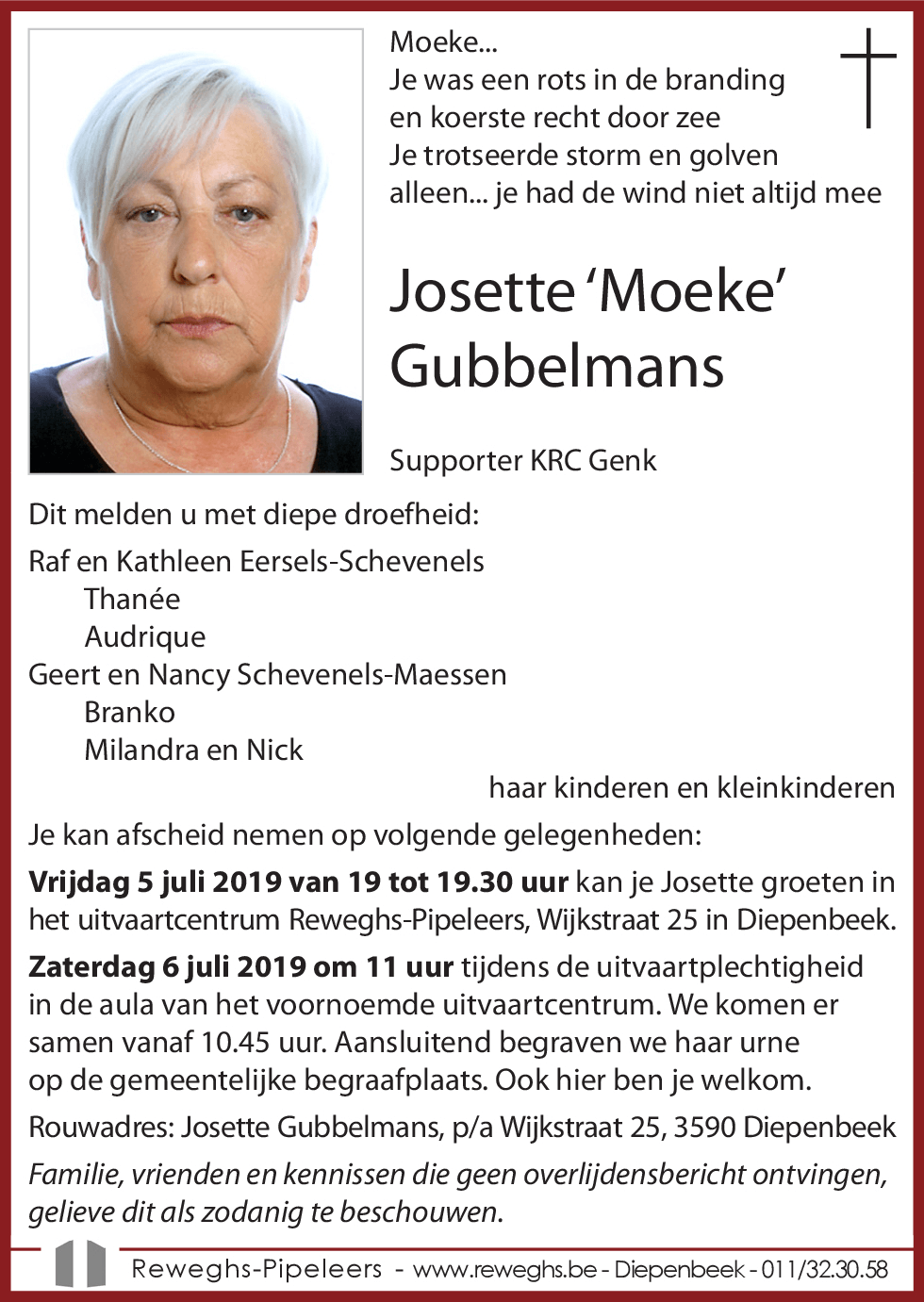 Josette 'Moeke' Gubbelmans