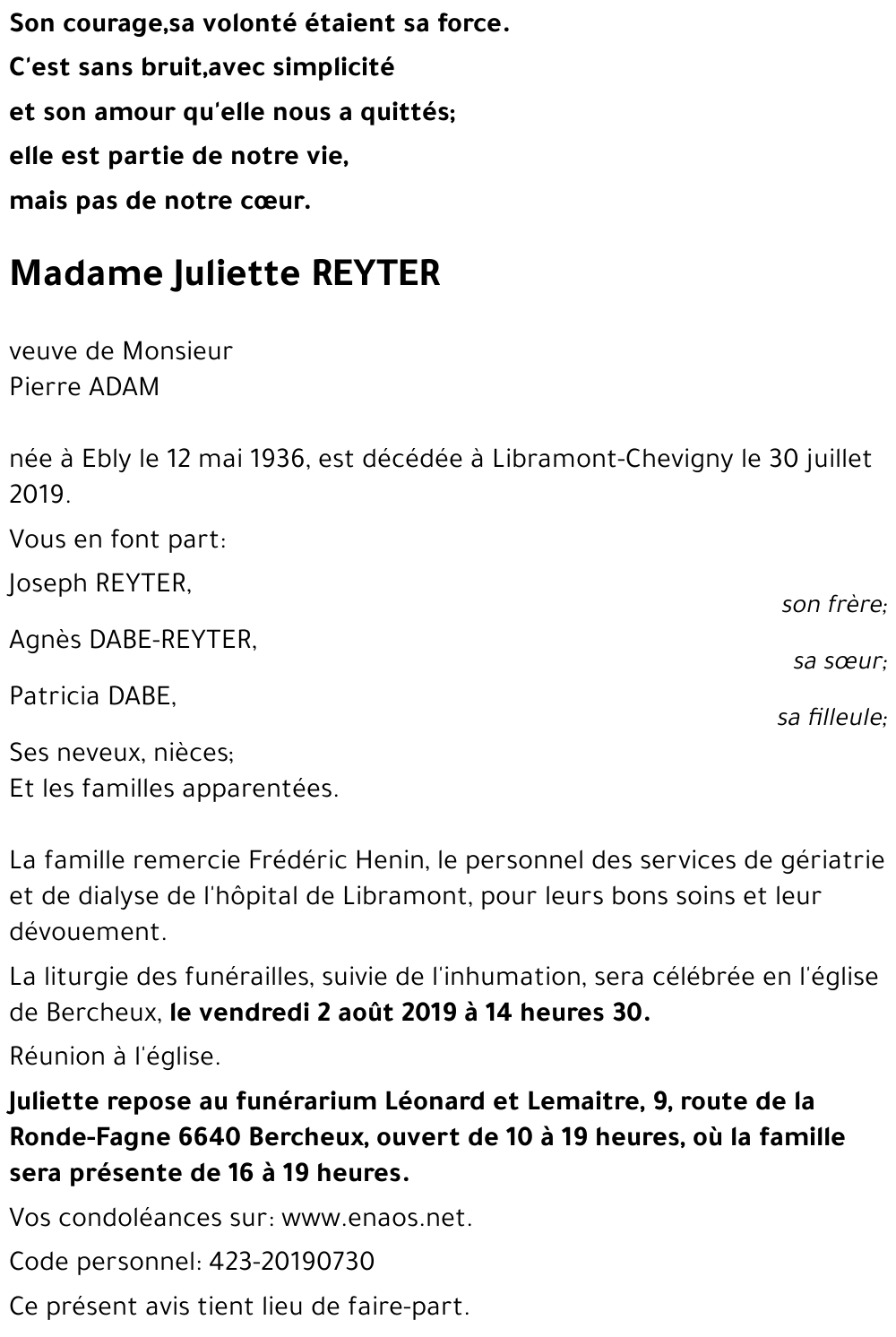 Juliette REYTER