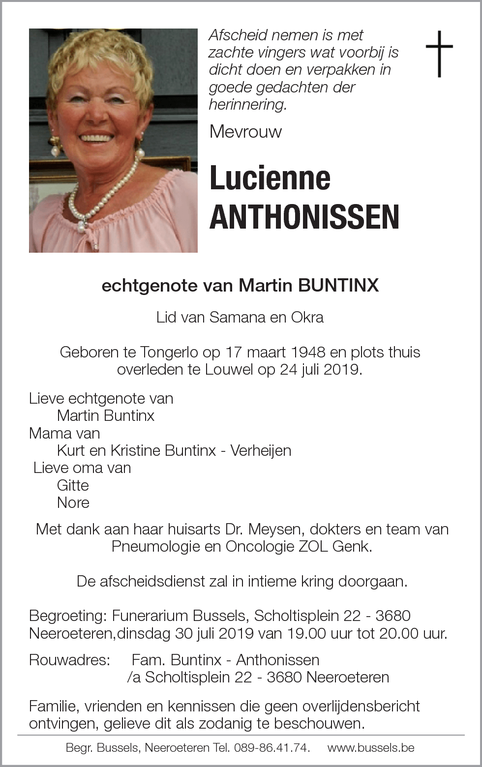 Lucienne ANTHONISSEN