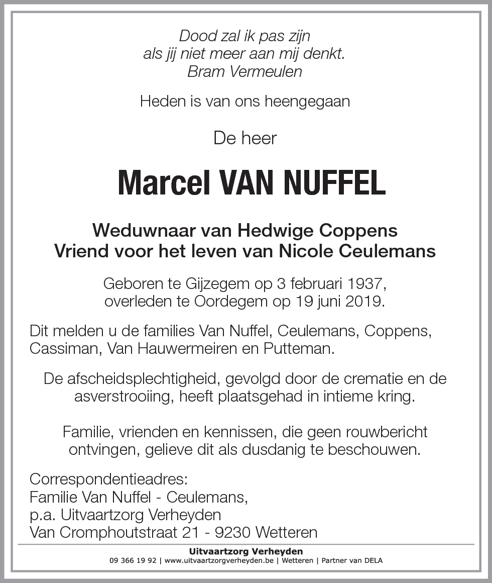 Marcel Van Nuffel