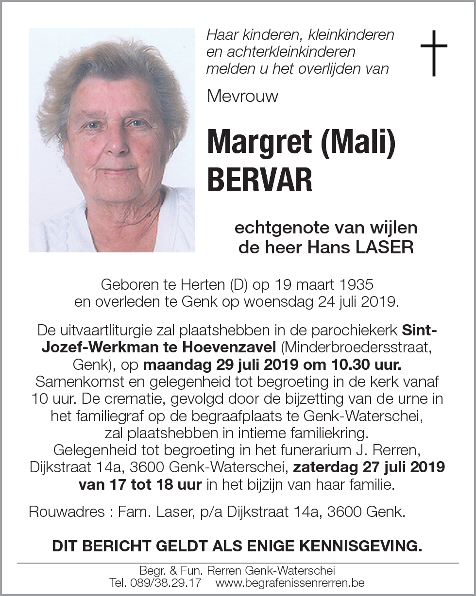 Margret BERVAR