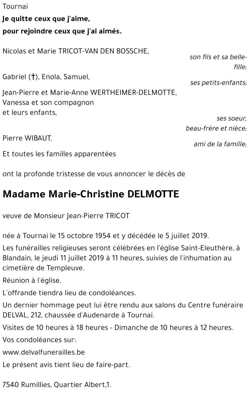 Marie-Christine DELMOTTE