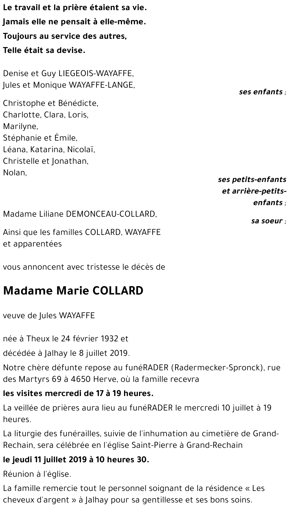 Marie COLLARD