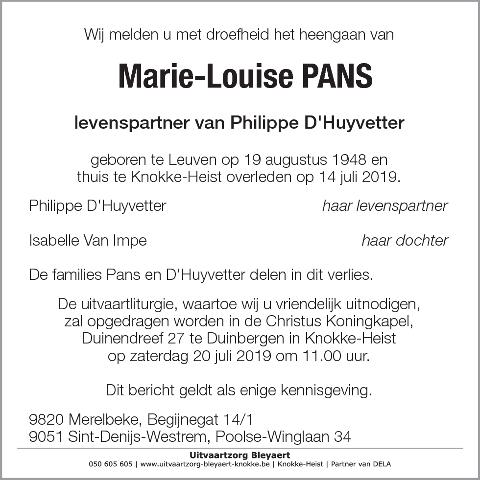 Marie-Louise Pans