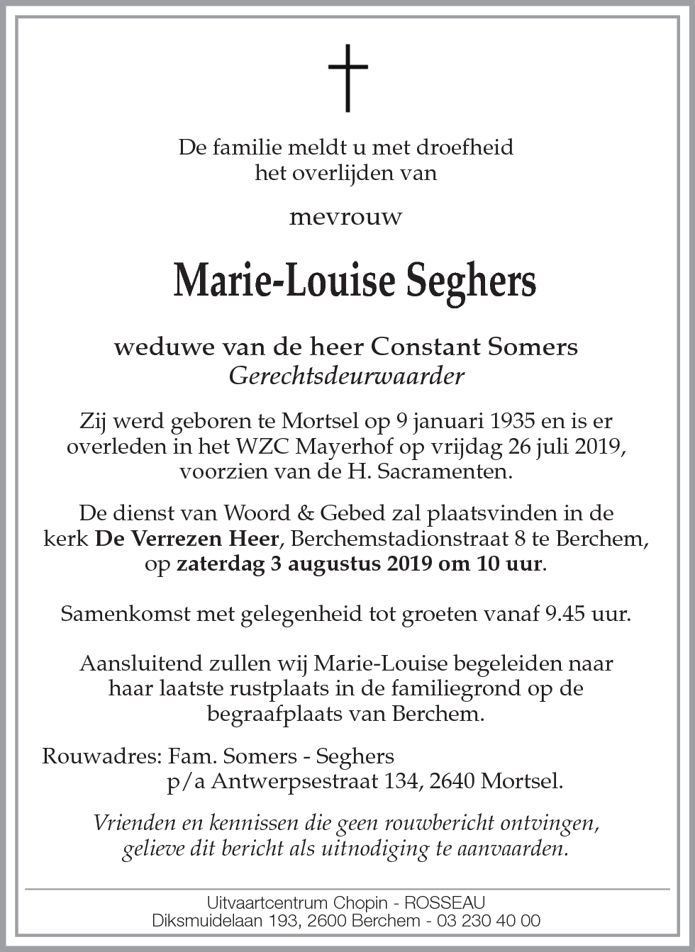 Marie-Louise Seghers