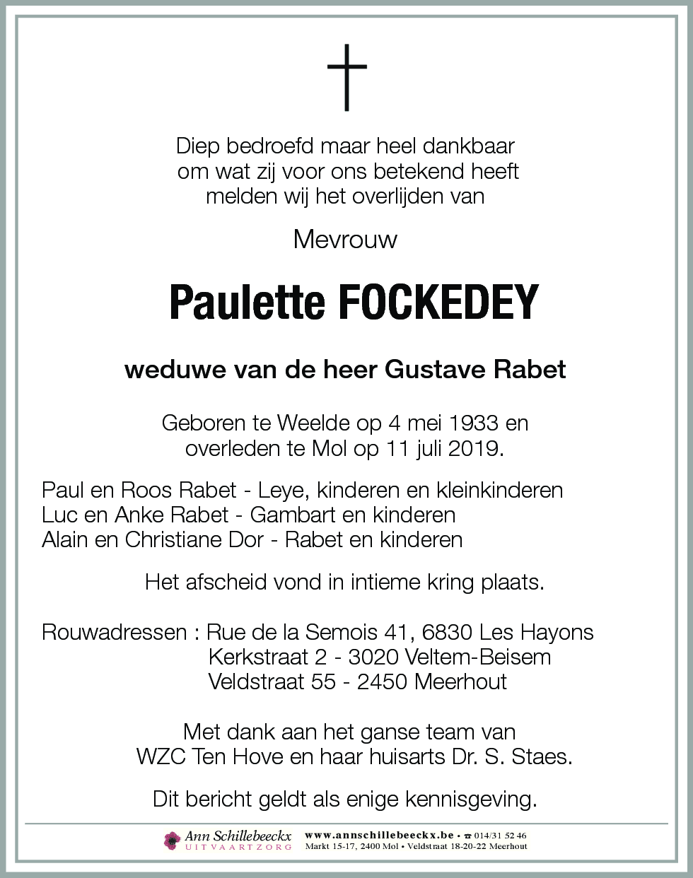 Paulette Fockedey