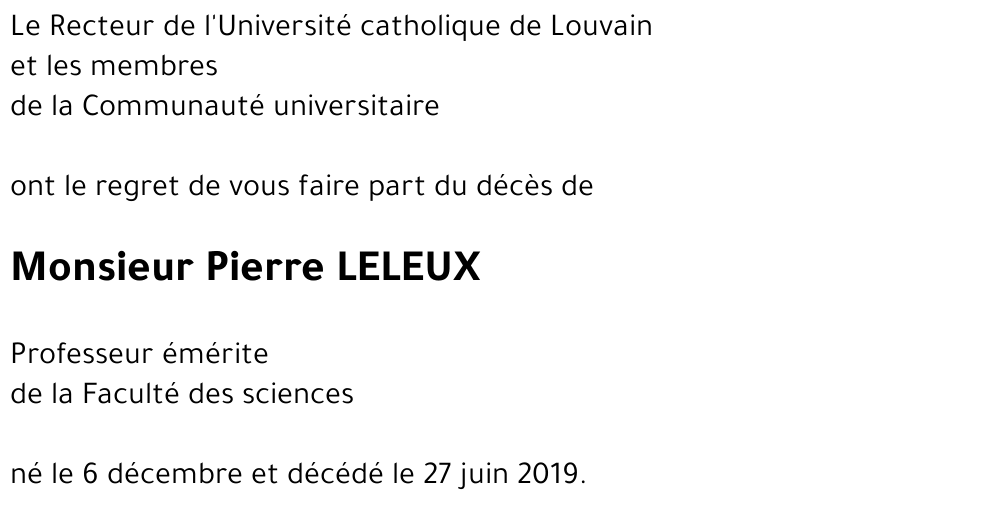 Pierre LELEUX