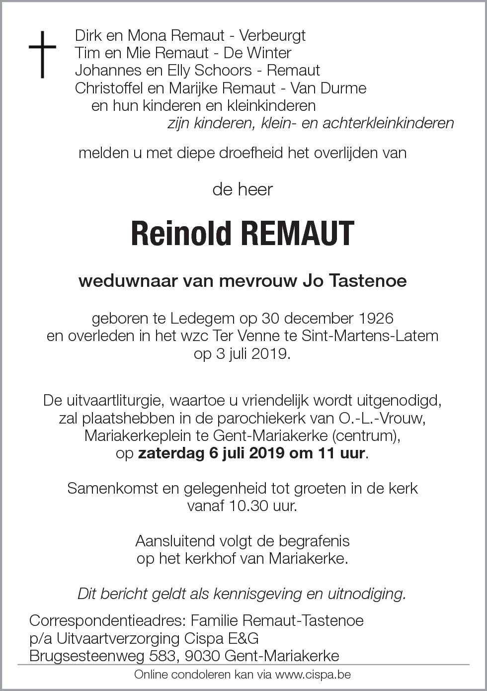 Reinold REMAUT