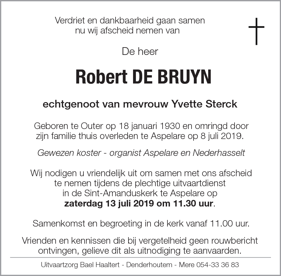 Robert De Bruyn